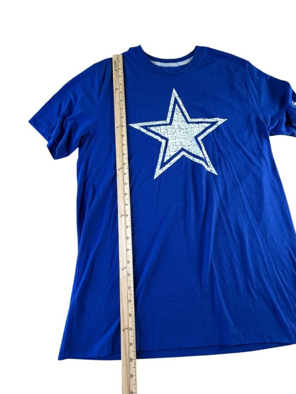 Dallas Cowboys NFL Nike T Shirt Size Large Blue Swoosh Short Sleeve Football - Picture 6 of 8